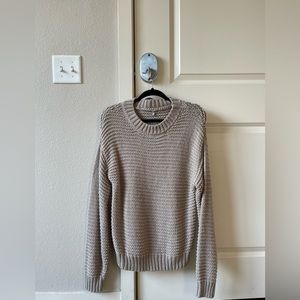 Charlotte Russe Sweater Size: Medium Color: Oatmeal